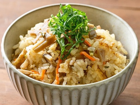根野菜の炊き込みご飯